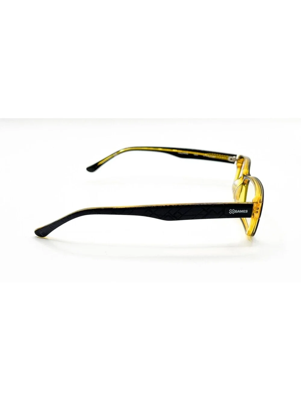 X Games Halfpipe 003 Black Yellow Authentic Eyeglasses 47-15-130